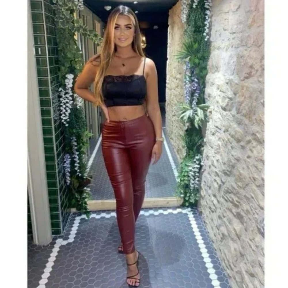 Black Satin Silk Lace Trim Sleeveless Square Neck Crop Top - Picture 15 of 17